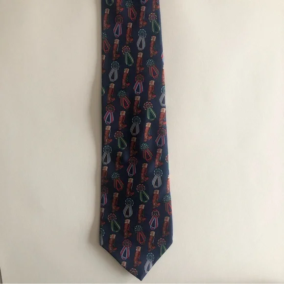 GUCCI Luxury Equestrian Vintage Silk Tie Rare - Picture 8 of 11